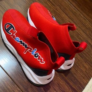 Red slip on Champion Sneakers!